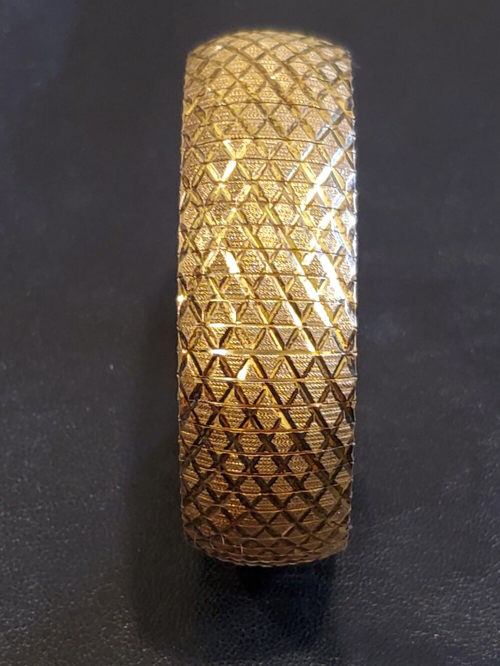 Gold Bracelet 925 Italy Vintage Wide Gold Over Sterling Silver Bracelet